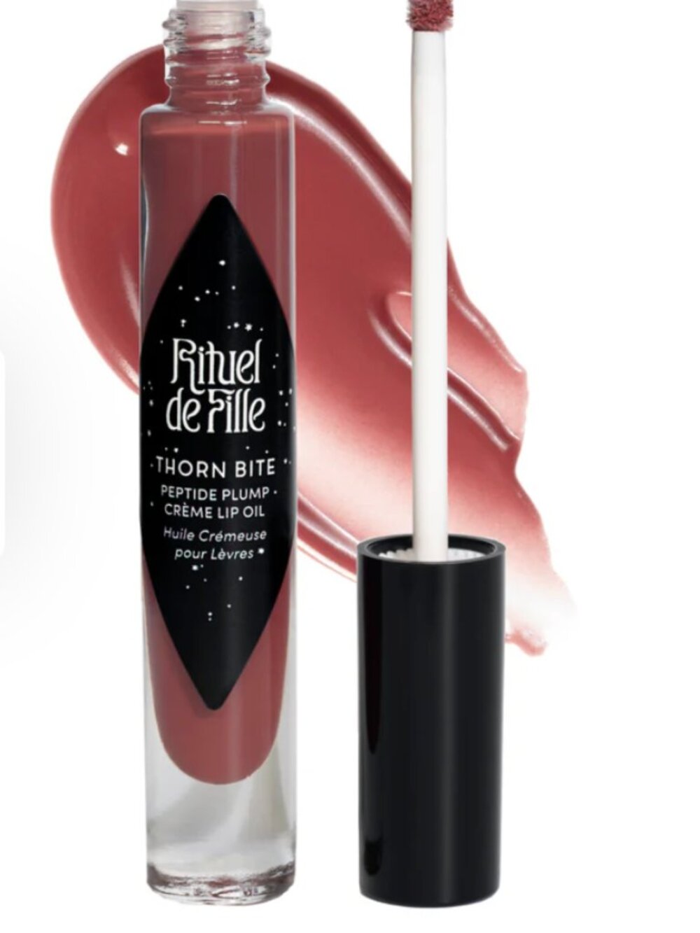 Rituel De Fille  | Thorn Bite Peptide Plump Crème Lip Oil | Rose Crush